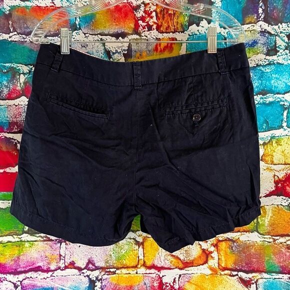 J. Crew Factory 5" Chino Broken In Shorts Womens Size 8 Navy Blue Style 21760 - Picture 4 of 6